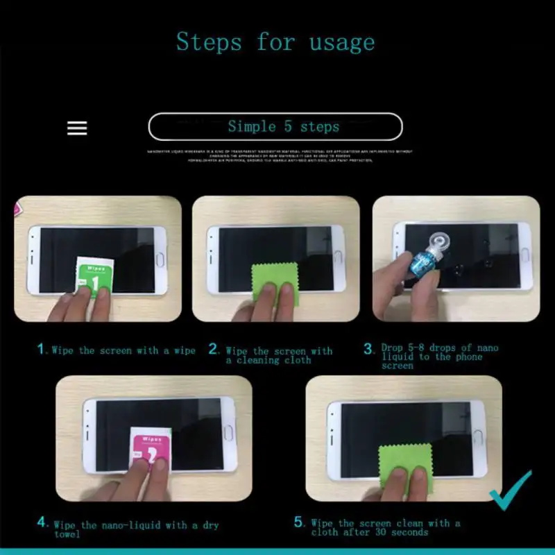 Универсальная защита для экрана 1 мл нано-Жидкая 3D технология невидимого