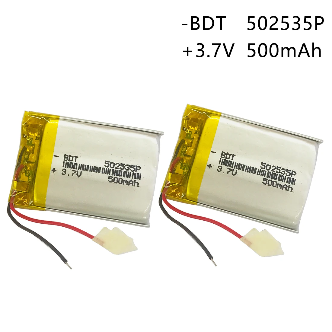3.7V 500mAh 502535 Lithium Polymer Li-Po li ion Rechargeable Battery Lipo Cells For Searchlight Tachograph Bluetooth Speaker |