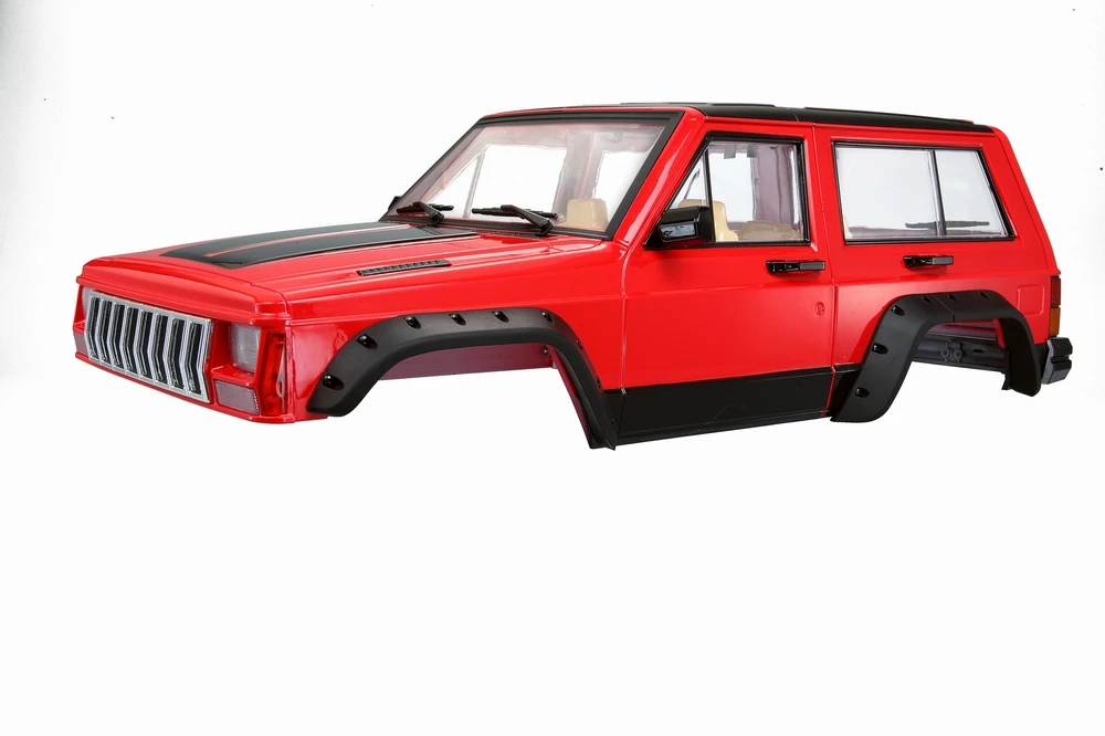 Ewellsold жесткий Пластик колесная база 313 мм кузова автомобиля в виде ракушки для 1/10 RC Рок комплект автомобильных принадлежностей для передней и задней оси SCX10& SCX10 II 90046 90047 Размер: 50*20 см