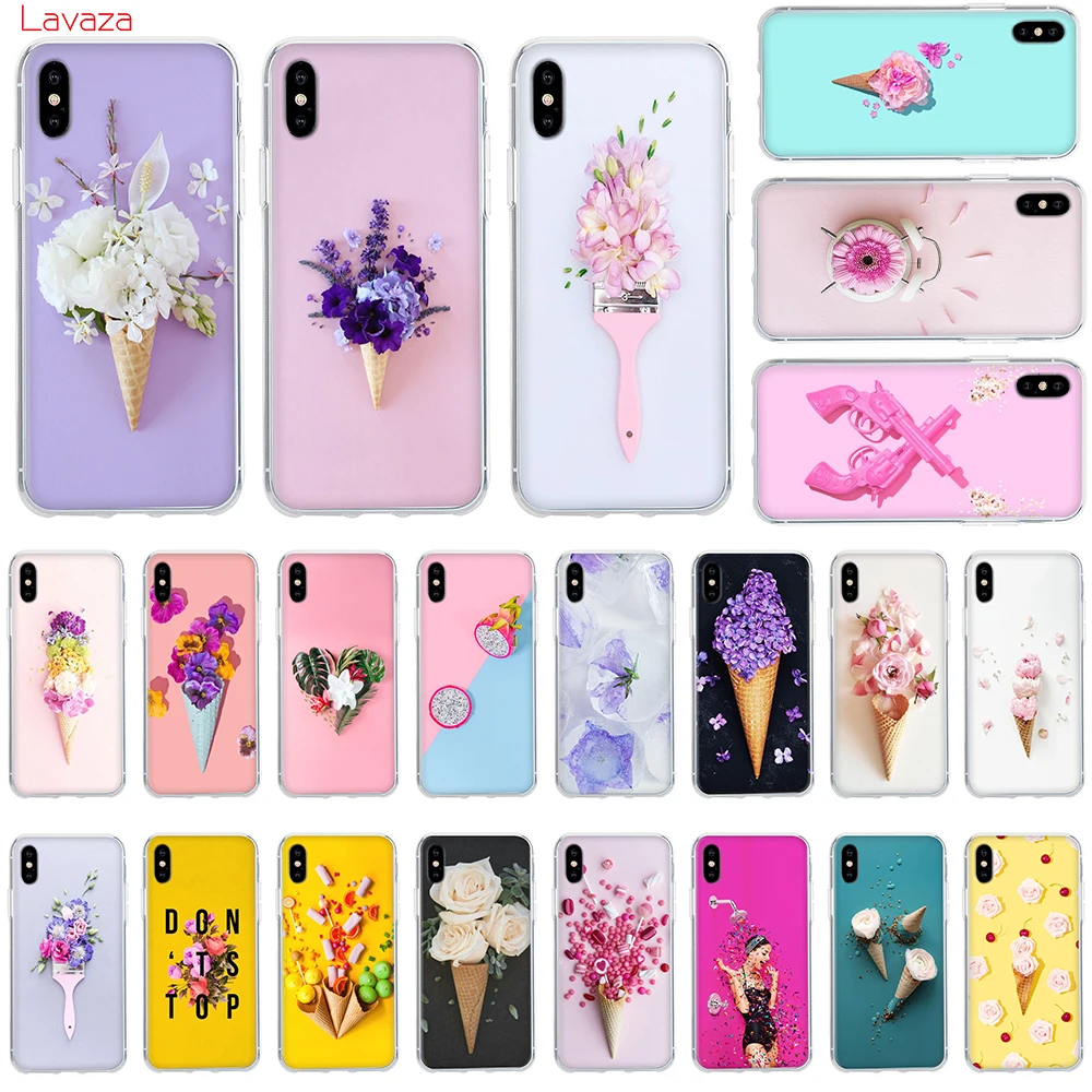 Твердый чехол для телефона Lavaza с конфетами мороженым цветами Apple iPhone 6 6s 7 8 Plus X 5 SE XS