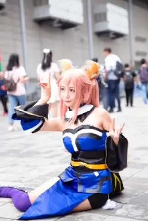 Японское аниме Fate Apocrypha косплей костюм игра Fate Grand заказ полный набор tamamo no mae с париком костюмы для косплея