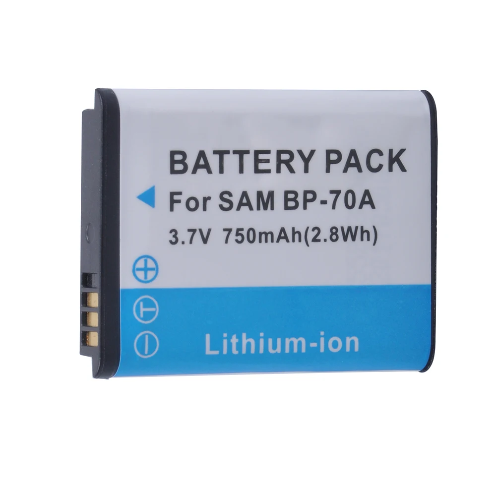 Аккумулятор BP 70A BP70A для Samsung ST95 ST100 ST6500 SL50 SL600 TL205 WB30F WB35F DV150F ES65 ES67 MV800 PL80 1 шт. |