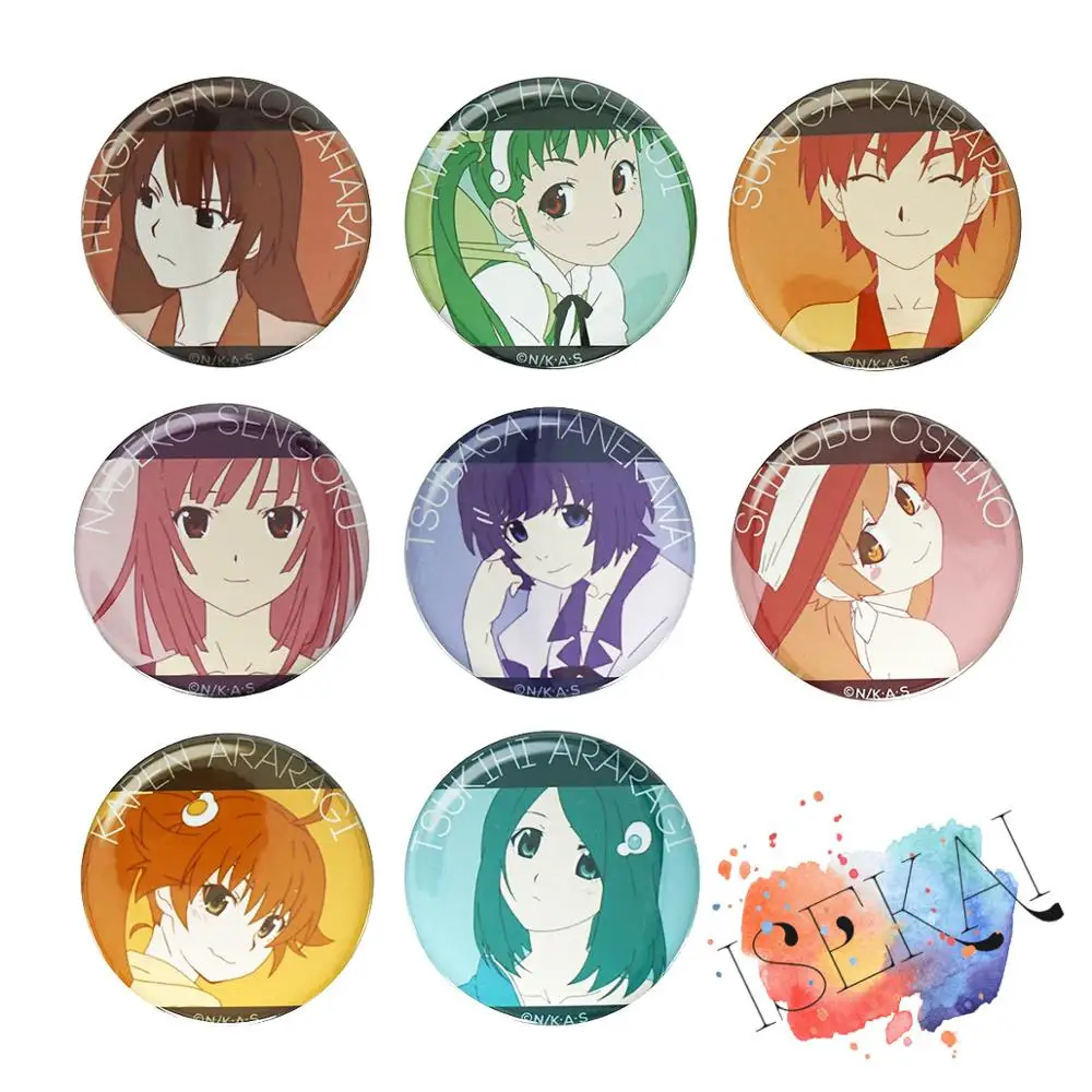 Monogatari Аниме Bakemonogatari Hitagi senjougaхара Oshino Shinobu Sinobu Mayoi Nadeko Tsukihi Tsubasa металлический
