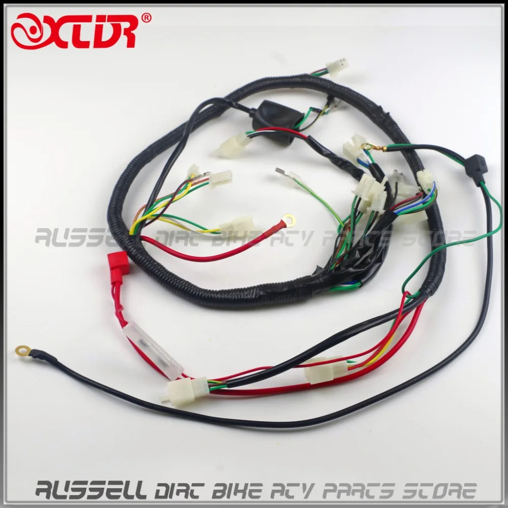 Полный Электрический жгут проводов CDI BOX Магнитный статор 125cc 150cc GY6 двигатель ATV
