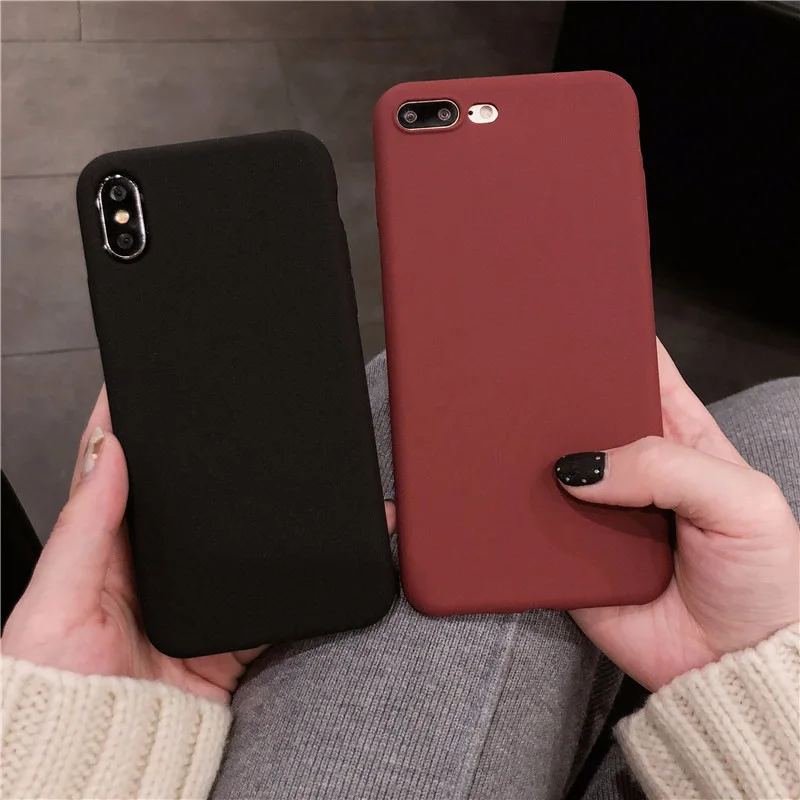 Цветной Мягкий силиконовый чехол для Iphone 6s 6 S 8 7plus Plus чехлы из мягкого ТПУ X Xs Max Xr