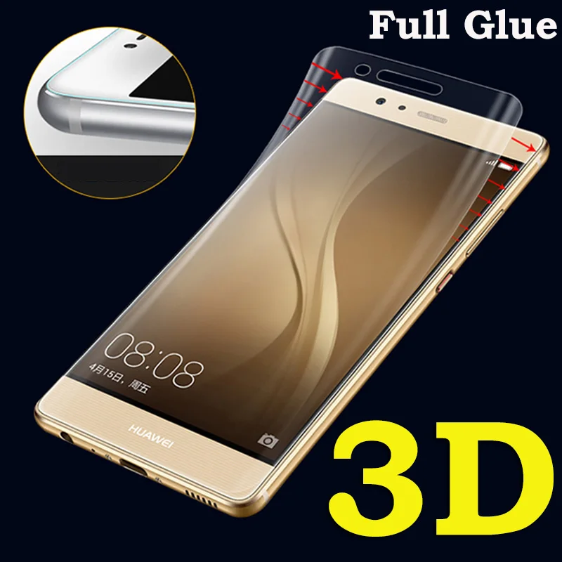 3D изогнутая Защитная пленка для Huawei P10 Plus P9 Mate 9 Pro P8 Lite 2017 Honor 8 мягкая из ТПУ (не