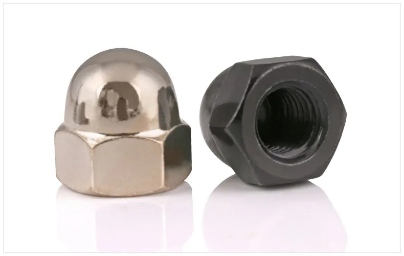 

DIN1587 Nickel-plated cap nuts half round Hexagon nuts M3 M4 M5 M6 M8 M10 M12 Decorative nut ball screw cap