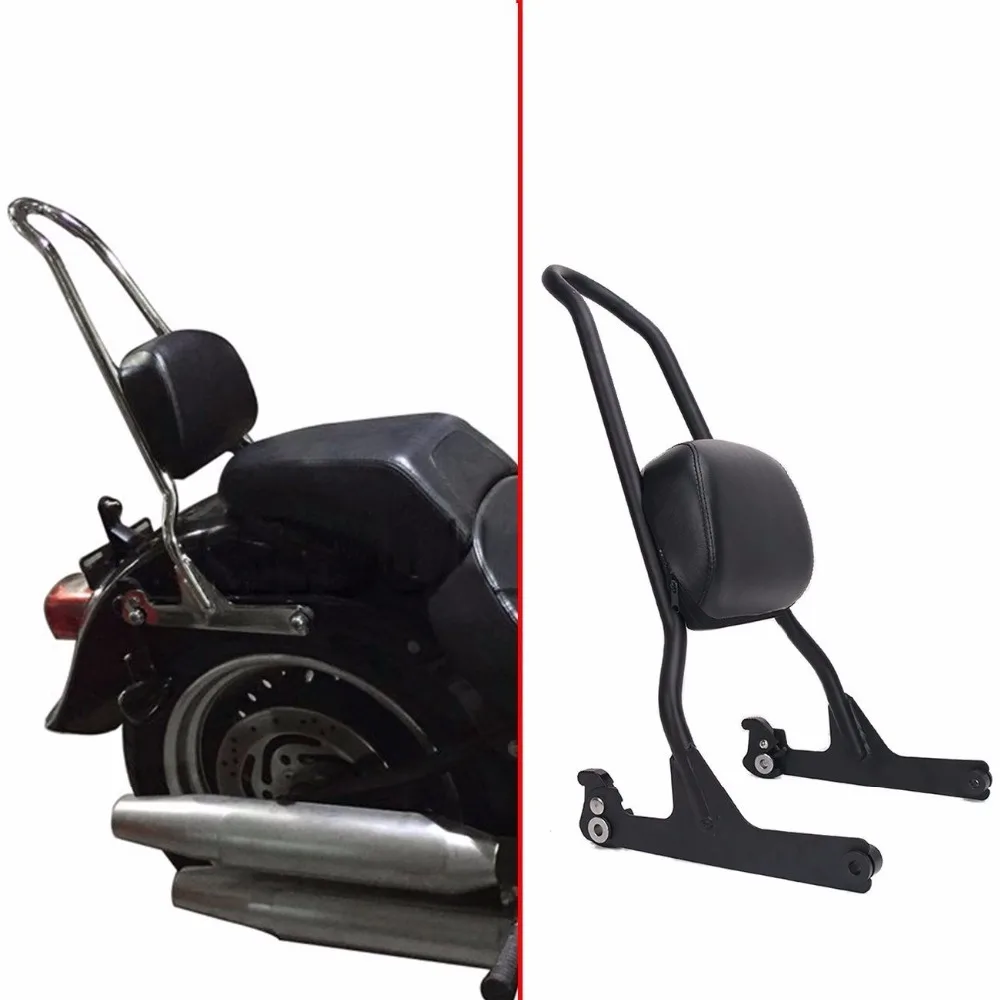 Мотоцикл Сисси Бар Чемодан стойки спинки Pad спинка для Harley Fatboy LO Softail FXST FLST ночной