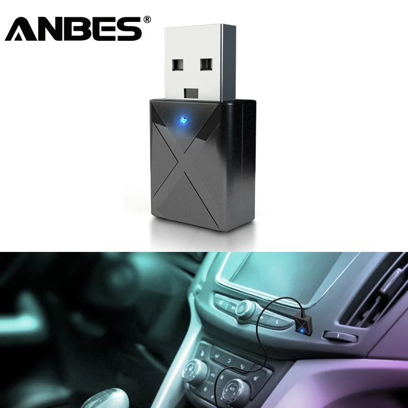 Автомобильный Bluetooth 5 0 аудио приемник передатчик Мини 3 мм AUX Стерео для