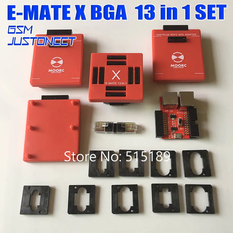 Новейшая модель; эмате коробка E-mate X памяти на носителе EMMC BGA 13 в 1 Поддержка BGA100/136/168/153/169/162/186/221/529/254 для легкий JTAG плюс UFI коробка