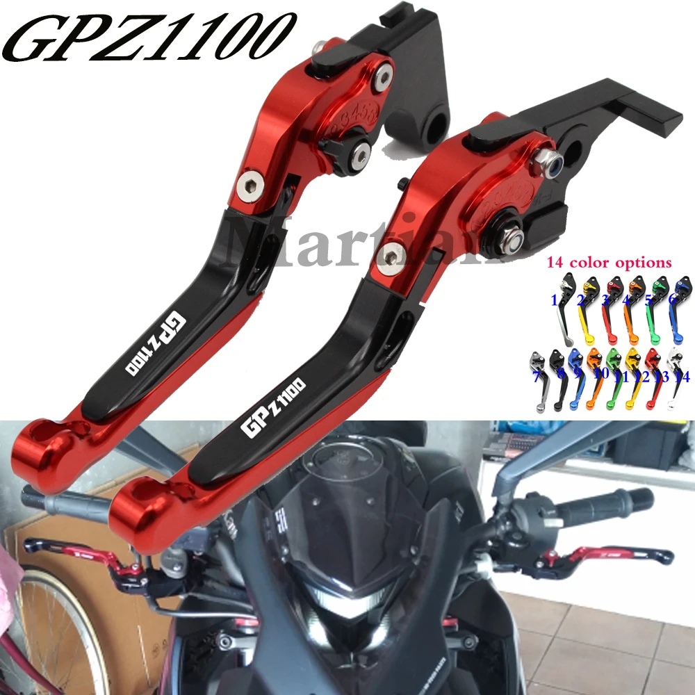 Для Kawasaki GPZ1100 GPZ 1100 ABS 1995-1998 1997 1996 мотоциклетные Складные Выдвижные CNC мотоциклетные регулируемые рычаги тормоза сцепления