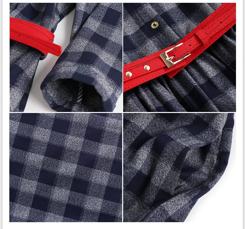 Readit платье в клетку 2017 осень-зима Plaid классический 3/4 рукав небольшой стенд