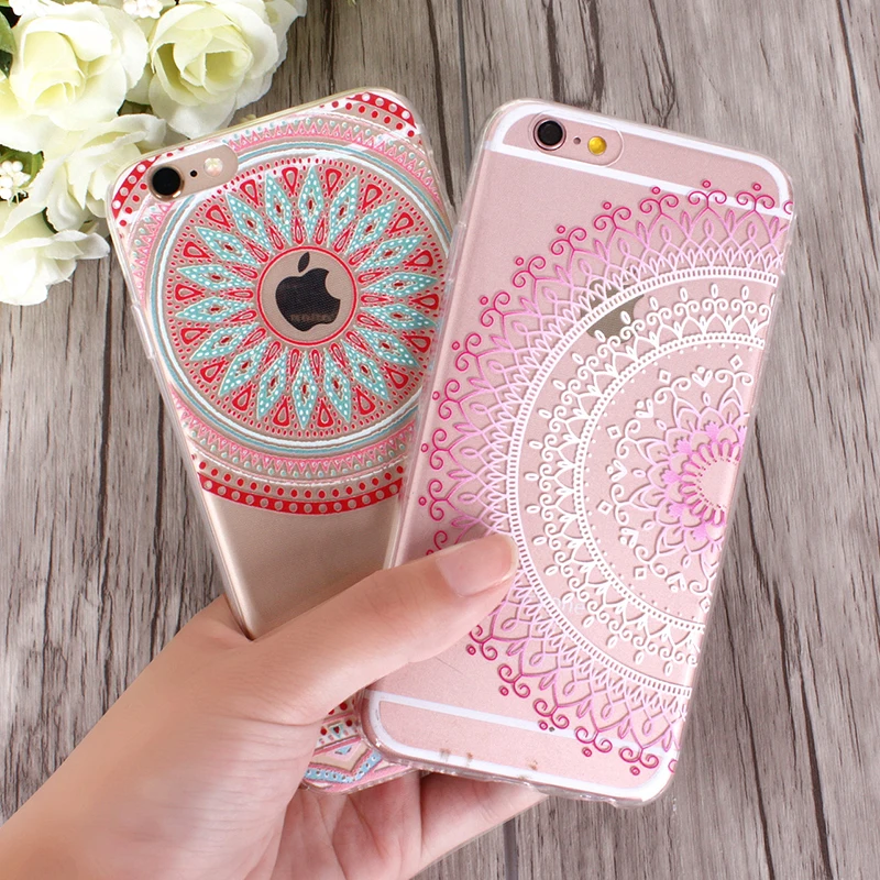 Dreamcatcher Flowers Cases For iphone X 7 8 6 6S Case Vintage Flower Campanula Cover for iPhone 6s Plus plus Shell Capa |
