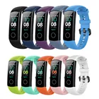 Цветной силиконовый спортивный ремешок для Huawei Honor Band 4, умный Браслет, мягкий сменный Браслет для Huawei Glory 4, ремешок для часов