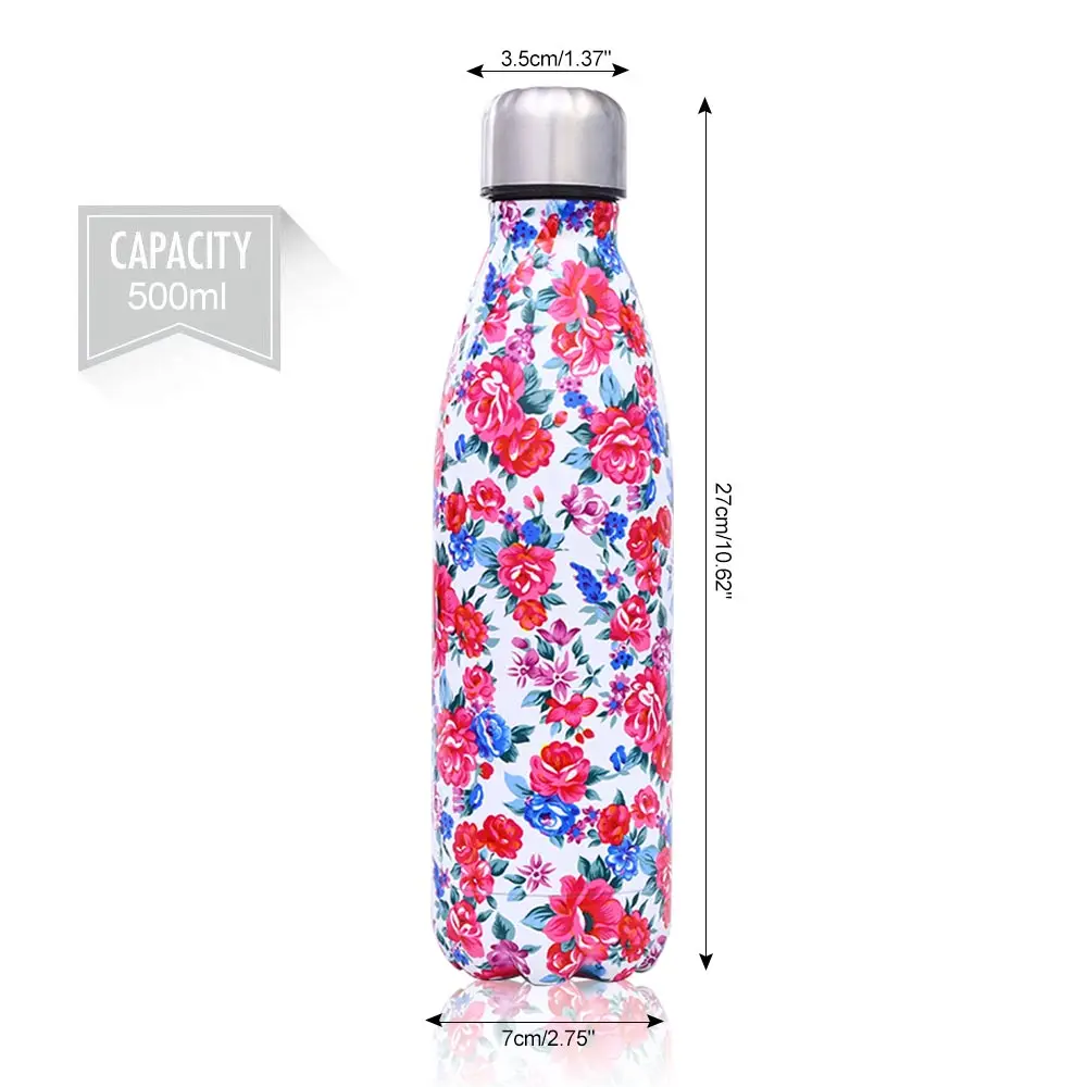 Camo 17 унций/500 мл в форме колы бутылка для воды с крышкой кружка из нержавеющей