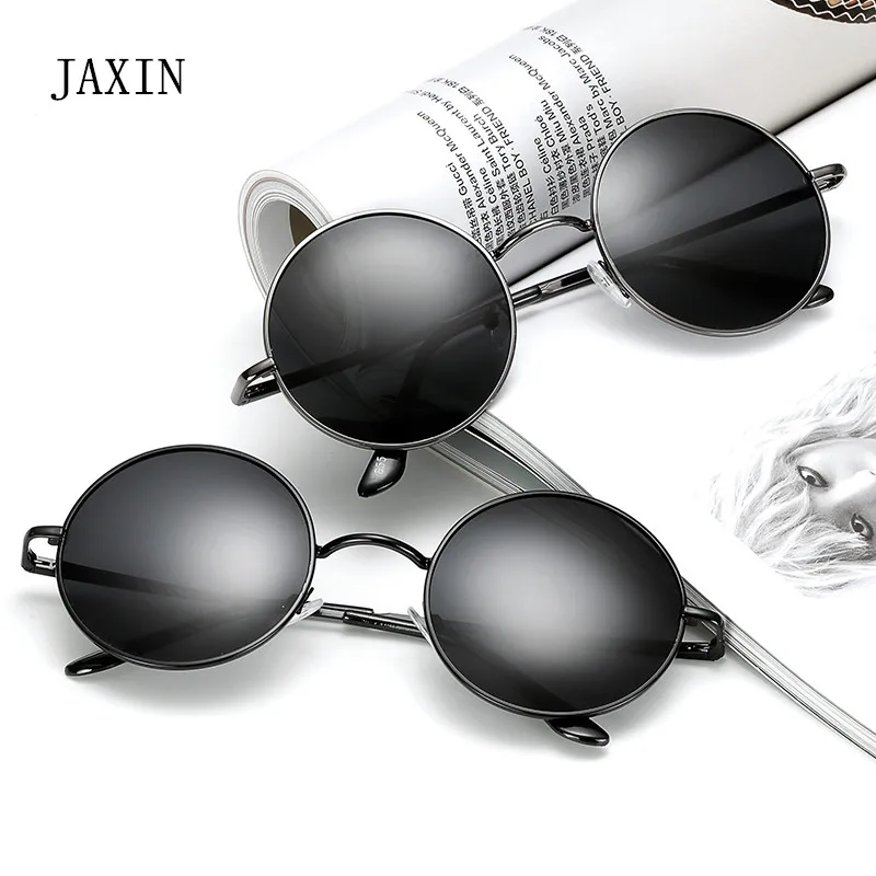 JAXIN Classic retro Round Sunglasses Men wild trend Sun Glasses Women brand design travel outdoor goggles oculos UV400 okulary | Аксессуары