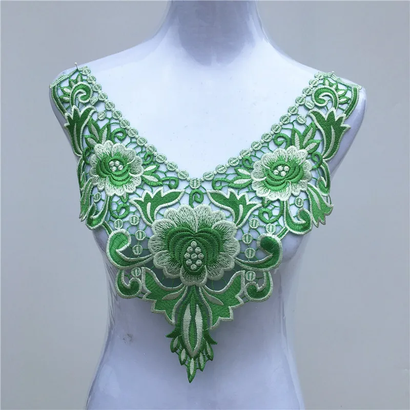 1 шт. разноцветный вышитый кружевной воротник 37 44|neckline collar|lace necklinelace neckline collar |