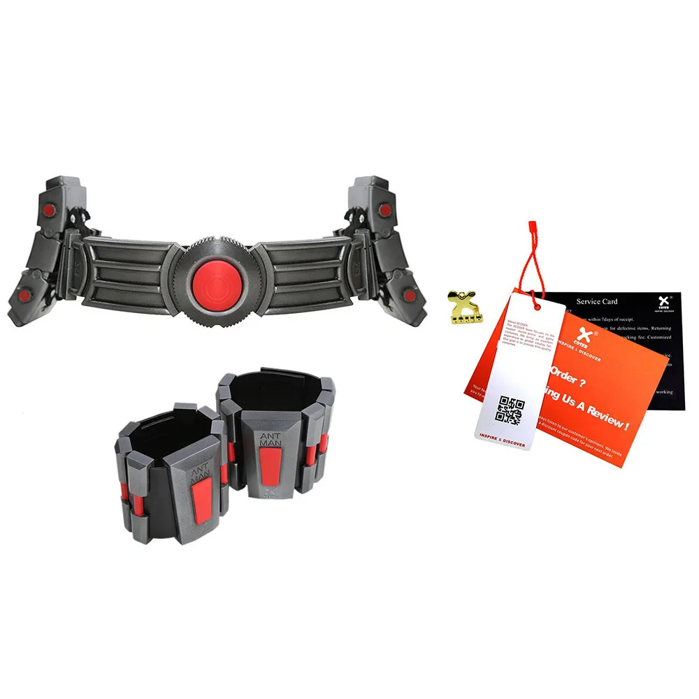 XCOSER Ant Man Belt Wristguard Deluxe Resin Adult 2019 Cosplay Props Costume Accessories For Halloween Festival Party |