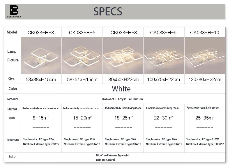 Прямоугольный фойе Гостиная современные акриловые светодиодный Потолочные