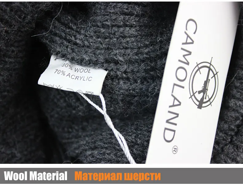 Шерстяные шапки вязаные мужские зимние шапки Skullies Bonnet Зимние головные уборы для мужчин и женщин Beanie Балаклава с шеи теплая маска для лица