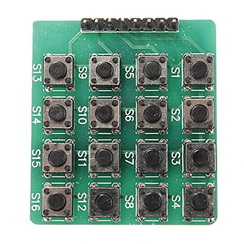 4x4 16-клавишная Матрица клавиатуры модуль 16 кнопок для Arduino | Компьютеры и офис