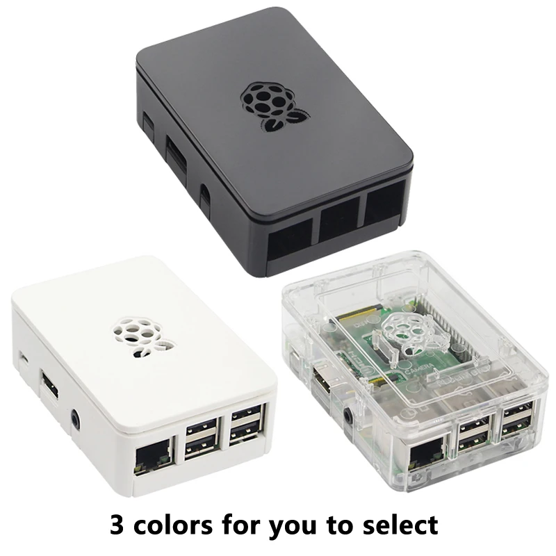 Чехол для Raspberry Pi 3 из АБС-пластика черный прозрачный пластиковый корпус с