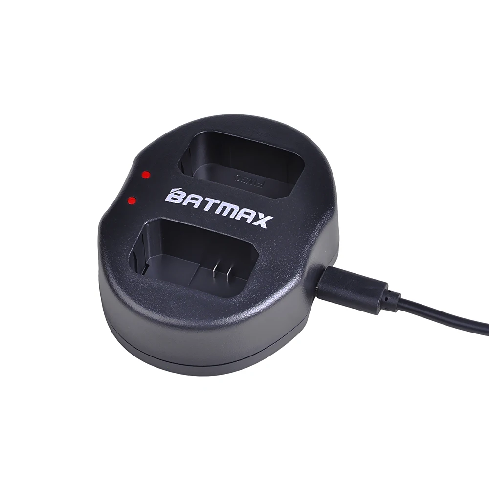 Batmax2шт NP-FW50 NP FW50 Камера Батарея + Dual USB Зарядное устройство для объективов цифрофой