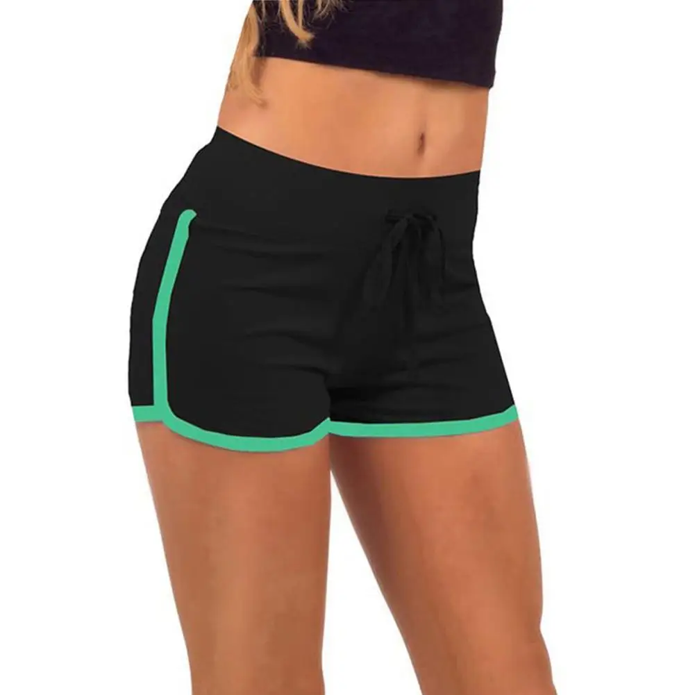 BLACK AND GREEN L Удобная одежда, хлопковые спортивные шорты размера плюс, трендовые шорты для йоги, размеры s, m, l, популярные и сексуальные спортивные Стильные шорты высокого качества, хорошая цена - Цвет: BLACK AND GREEN L