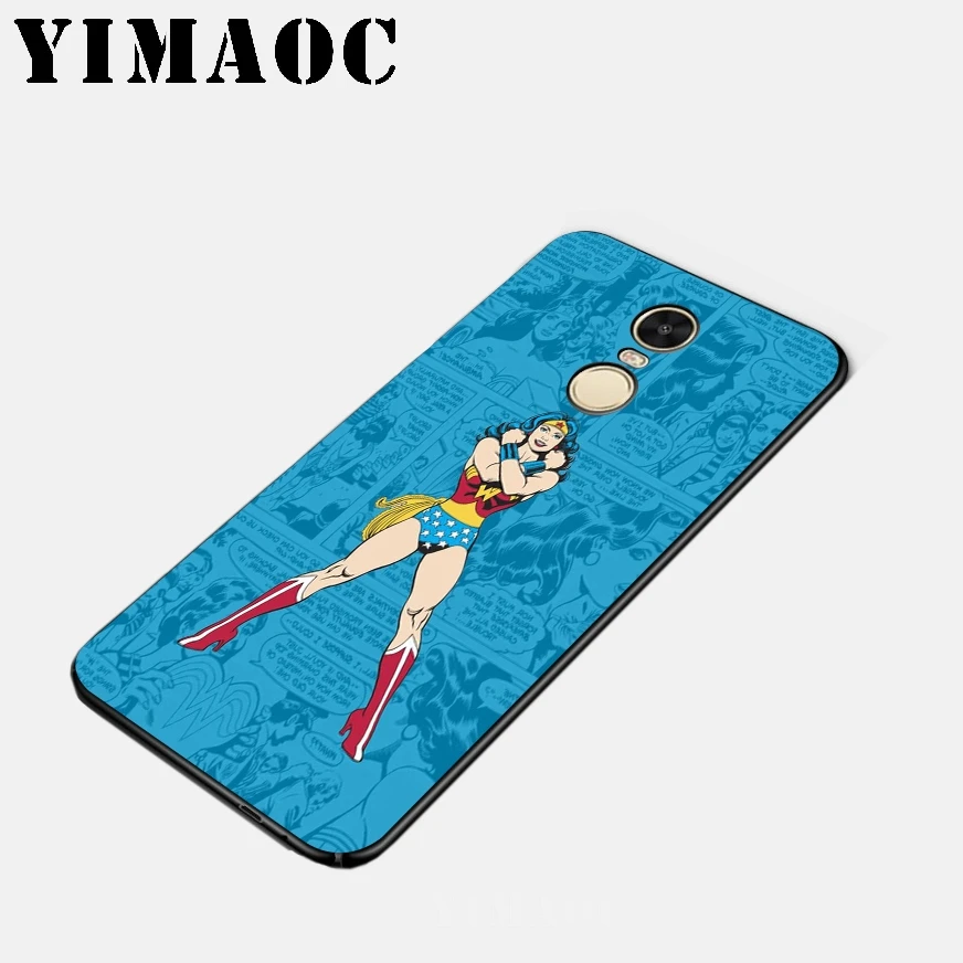 YIMAOC Woder woman Soft Silicone Case for Xiaomi Redmi 6 Note 4X 4A 5A 5 Plus MiA1 A2 Pro Lite Mi 8 A1 |