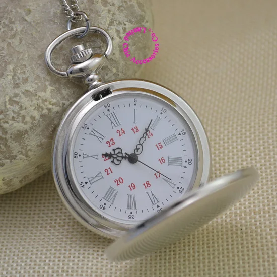 Модные Кварцевые женские карманные часы ожерелье на цепочке с гладкой