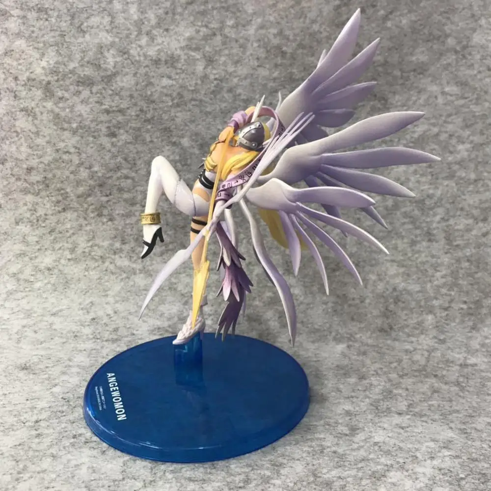 Digimon Angewomon ПВХ Фигурки игрушки 240 мм Аниме Приключения Дигимонов фигурка
