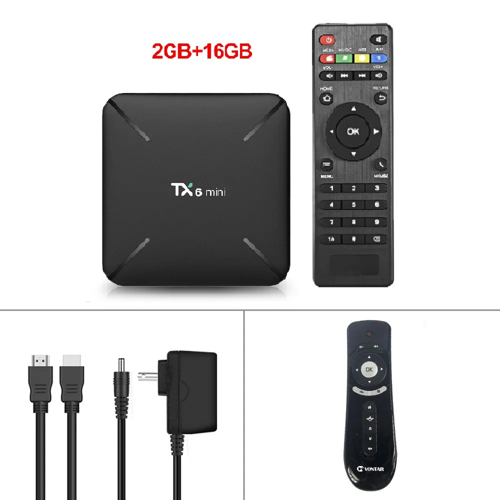 TX6mini T2 air mouse TX6 Мини Смарт ТВ приставка Android 9,0 2 Гб 16 Гб Allwinner H6 четырехъядерный ALICE UX HDR 4K 2,4G Wifi Google плеер TX6mini телеприставка - Цвет: TX6mini T2 air mouse
