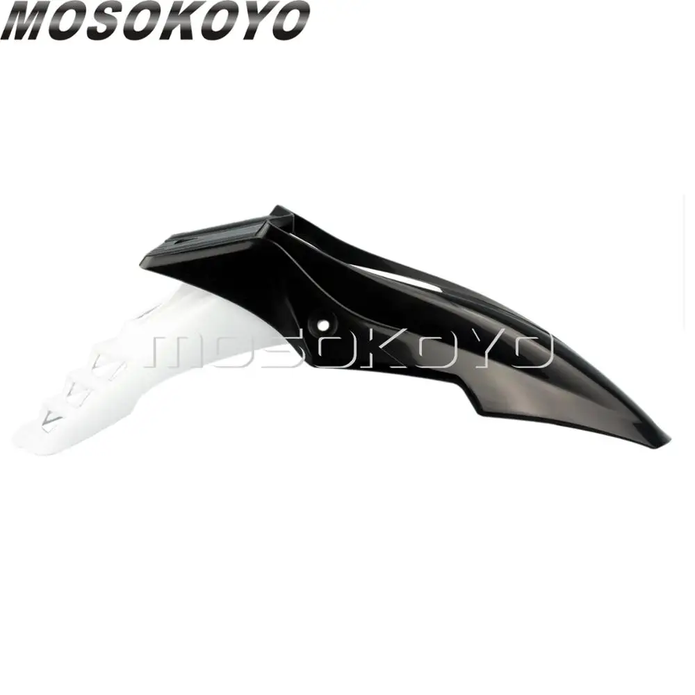white black Байк мотокросс прочный переднее крыло эндуро супермото крыло для KTM EXC Yamaha WR TTR Suzuki Kawasaki - Цвет: white black