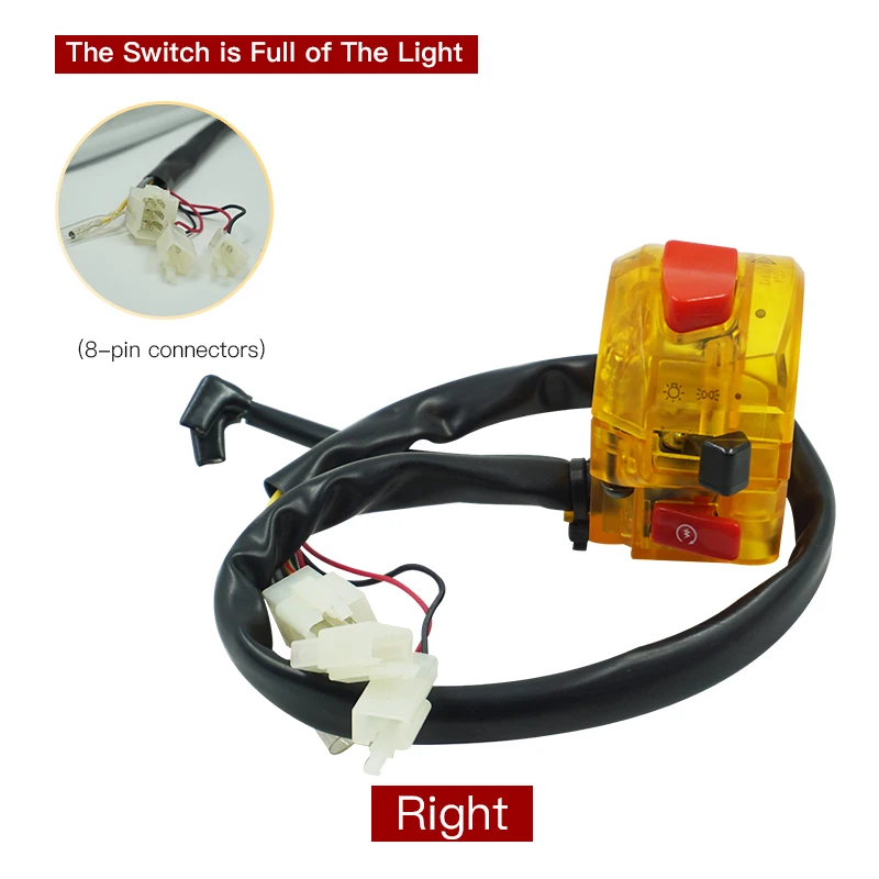 Universal 7/8'' 22MM Motorcycle Switch Handlebar Horn Turn Signal Light Headlight Start Control Switches with Full of | Автомобили