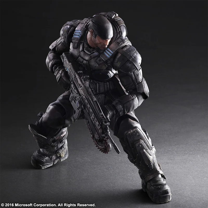 Шестерни войны Marcus Fenix ПВХ фигурку Коллекционная модель игрушки без коробки|gears of