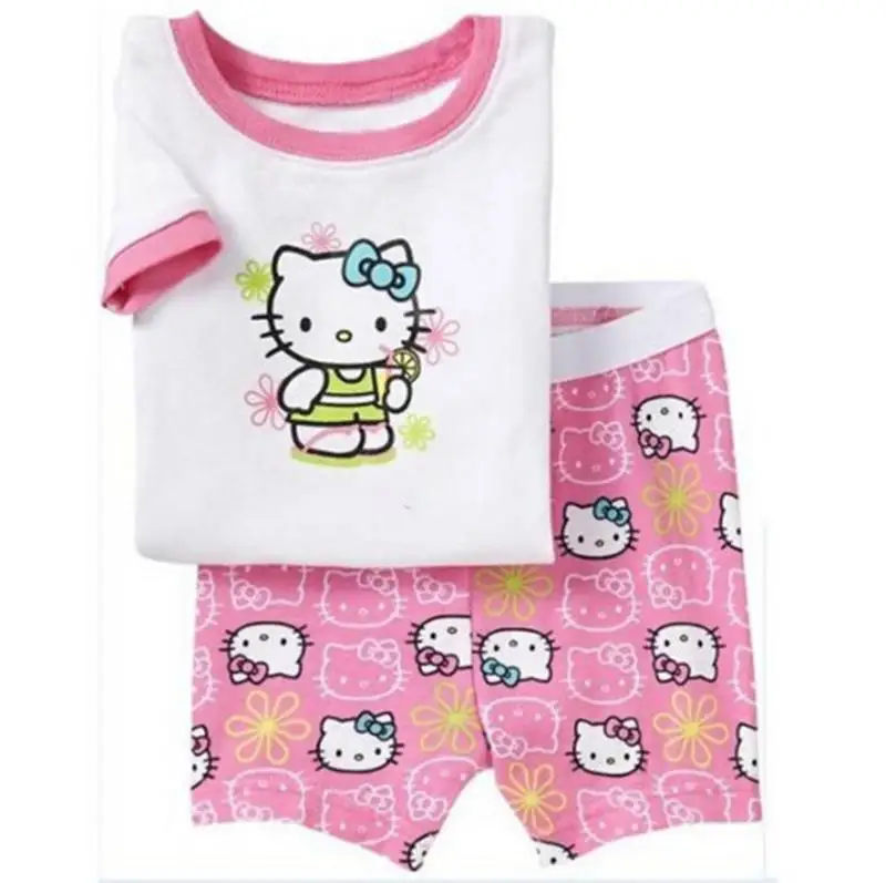 Новая модная детская пижама Bebe для новорожденных летняя одежда сна маленьких