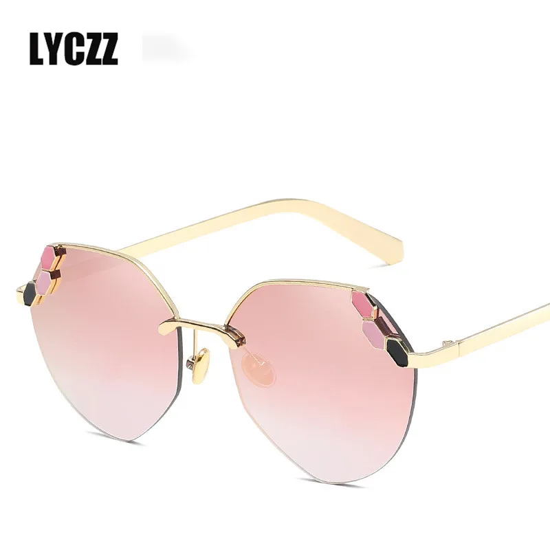 LYCZZ Trend солнцезащитные hd очки дорожные оттенки круглые линзы океана фирменный