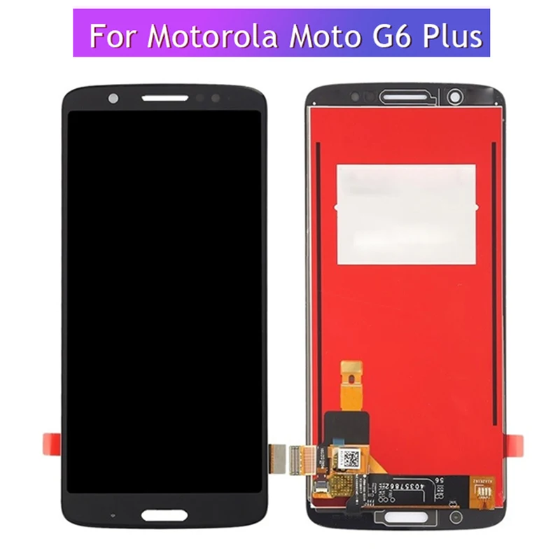 5 93 дюймов для Motorola G6 Plus ЖК дисплей кодирующий преобразователь сенсорного экрана