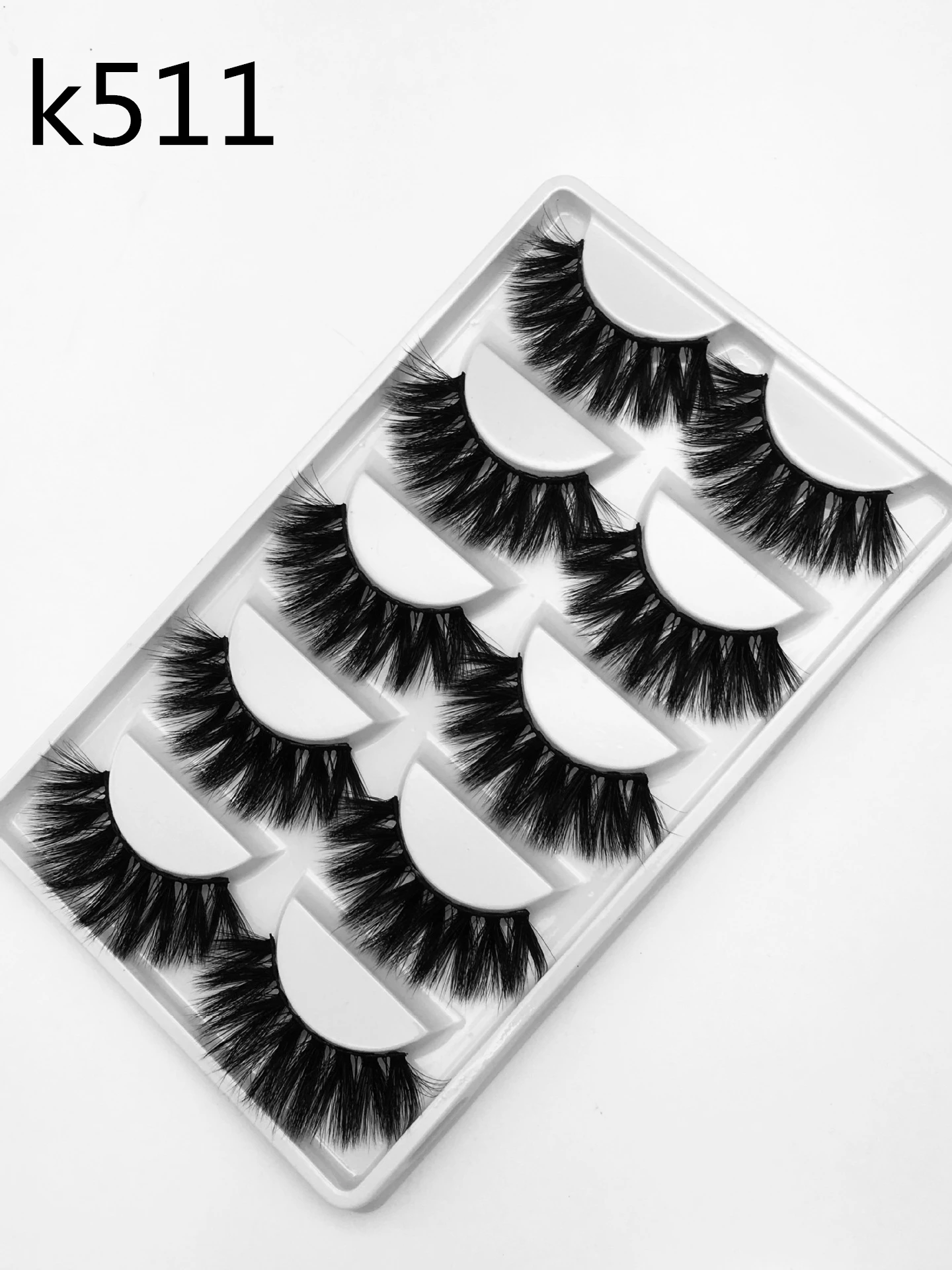 

NEW 5 Pairs 3D Mink Hair False Eyelashes Criss-cross Wispy Cross Fluffy 22mm-25mm Lashes Extension Handmade Eyelash Makeup Tools