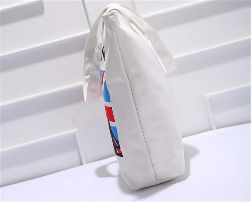 Ручная роспись Эйфелева Башня Холщовый Мешок Женской Моды Пляжные Сумки Девушки