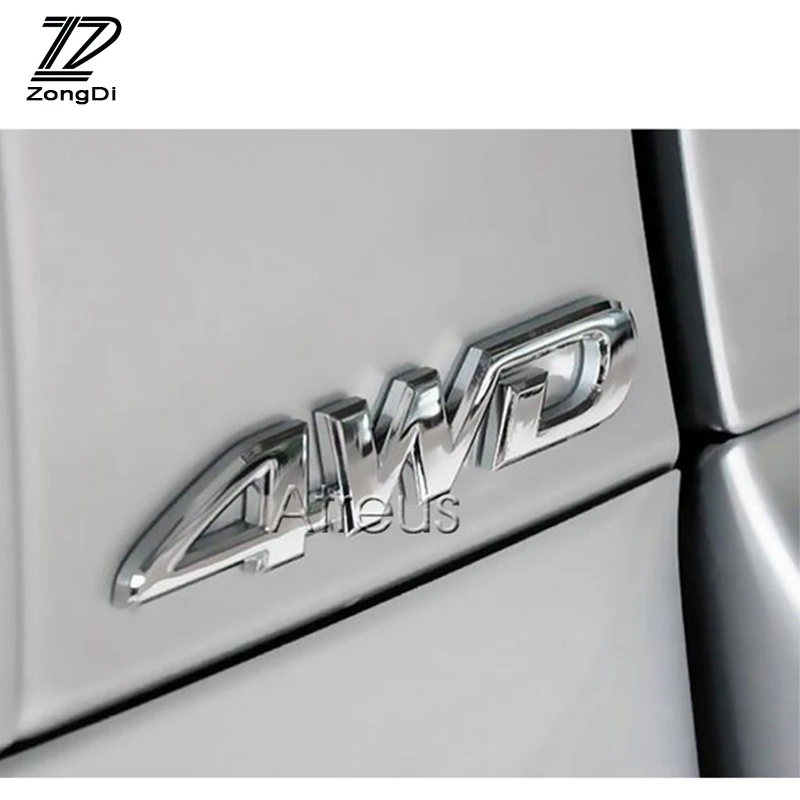 ZD 3D металлические наклейки для автомобиля 4X4 4WD деколи тюнинг Стайлинг Cyter Audi A4 B7 B5