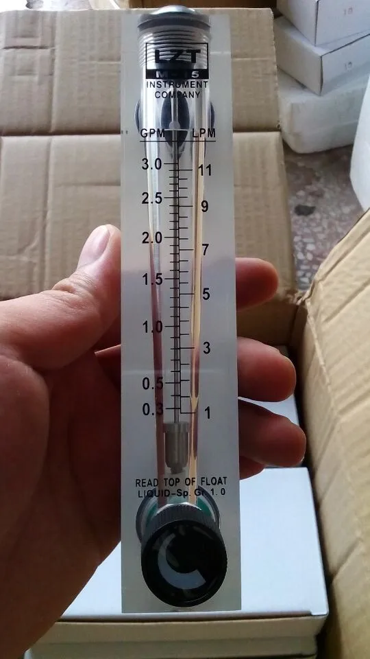 

Панельный расходомер 0.3-3GPM/1-11LPM LZM-15T расходомер воды/жидкости