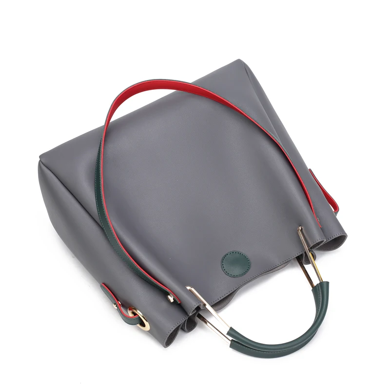 Большой Ёмкость Для женщин сумка мешок 2 Set/Pcs PU кожа Сумка клатчем Мода Crossbody леди