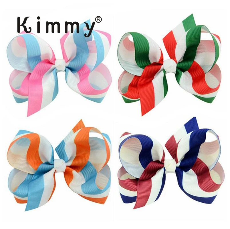 

Stripe Printing Ribbon Fist day of school bow , Hair bow