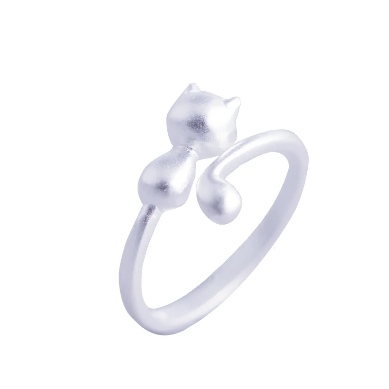 Серебряное кольцо из натуральной 925 пробы для молодой леди корейское модное с