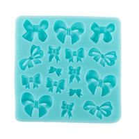 angrly diy tray soft silicone small cute mold bowknot shape cake decorating mould sugarcraft tool kitchen accessories candy