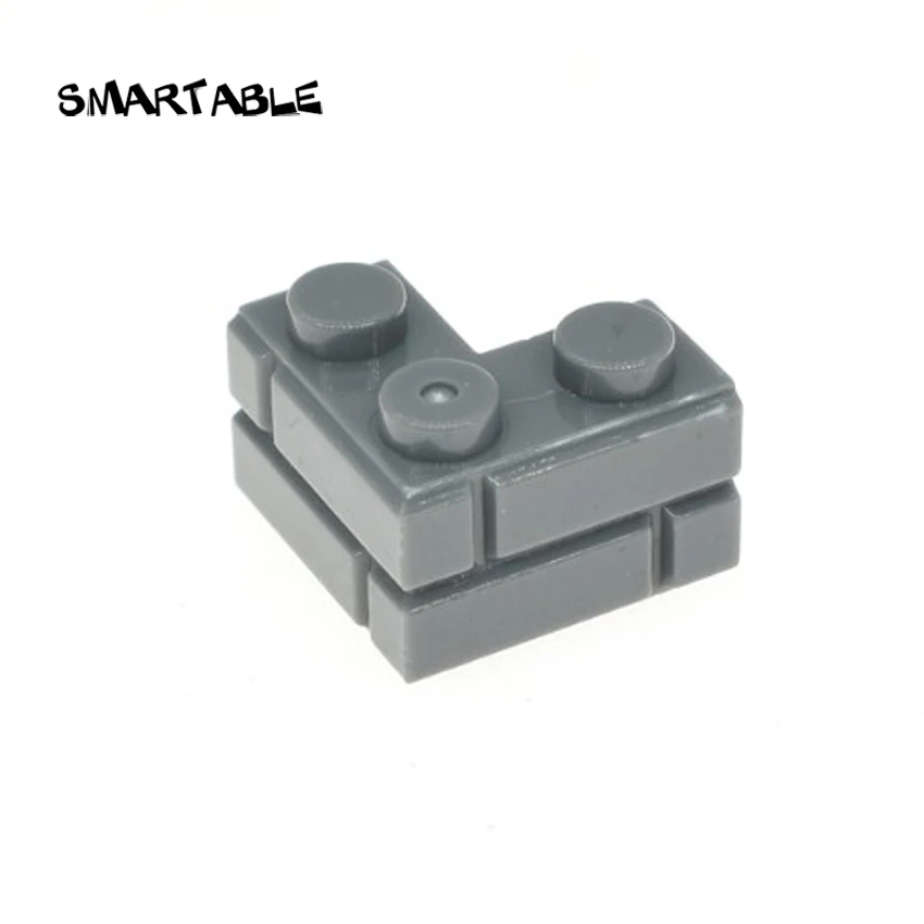Кубик Smartable 1x2 угловая стена для замка строительные блоки MOC детали игрушки сделай