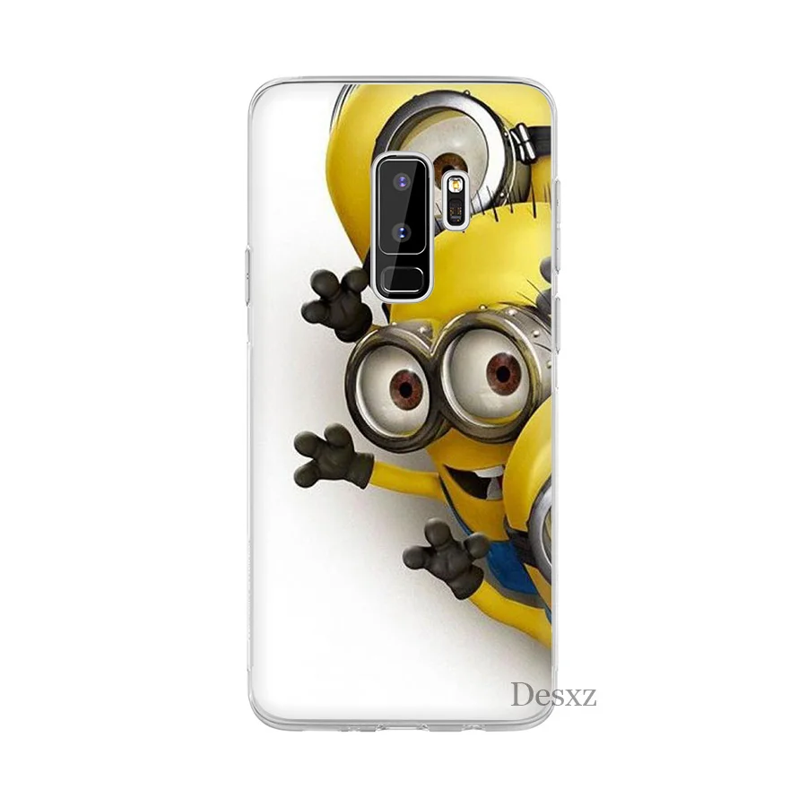 Чехол для Samsung Galaxy A3 A5 A6 A8 Plus чехол &quotМиньоны&quot Жесткий ПК |