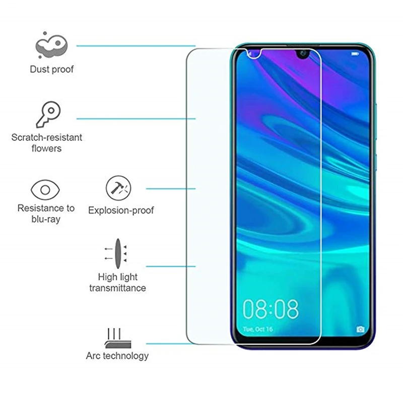 2 шт для Huawei P Smart 2020 стекло закаленное тонкое 9H HD Защита экрана 2019 Flim|Защитные