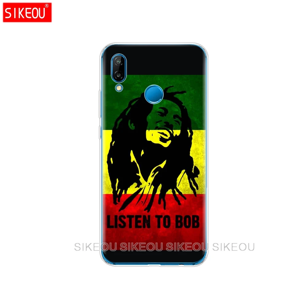 Силиконовый чехол для телефона Huawei P20 P7 P8 P9 P10 Lite Plus Pro 2017 P Smart Bob Marley | Мобильные